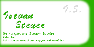 istvan steuer business card
